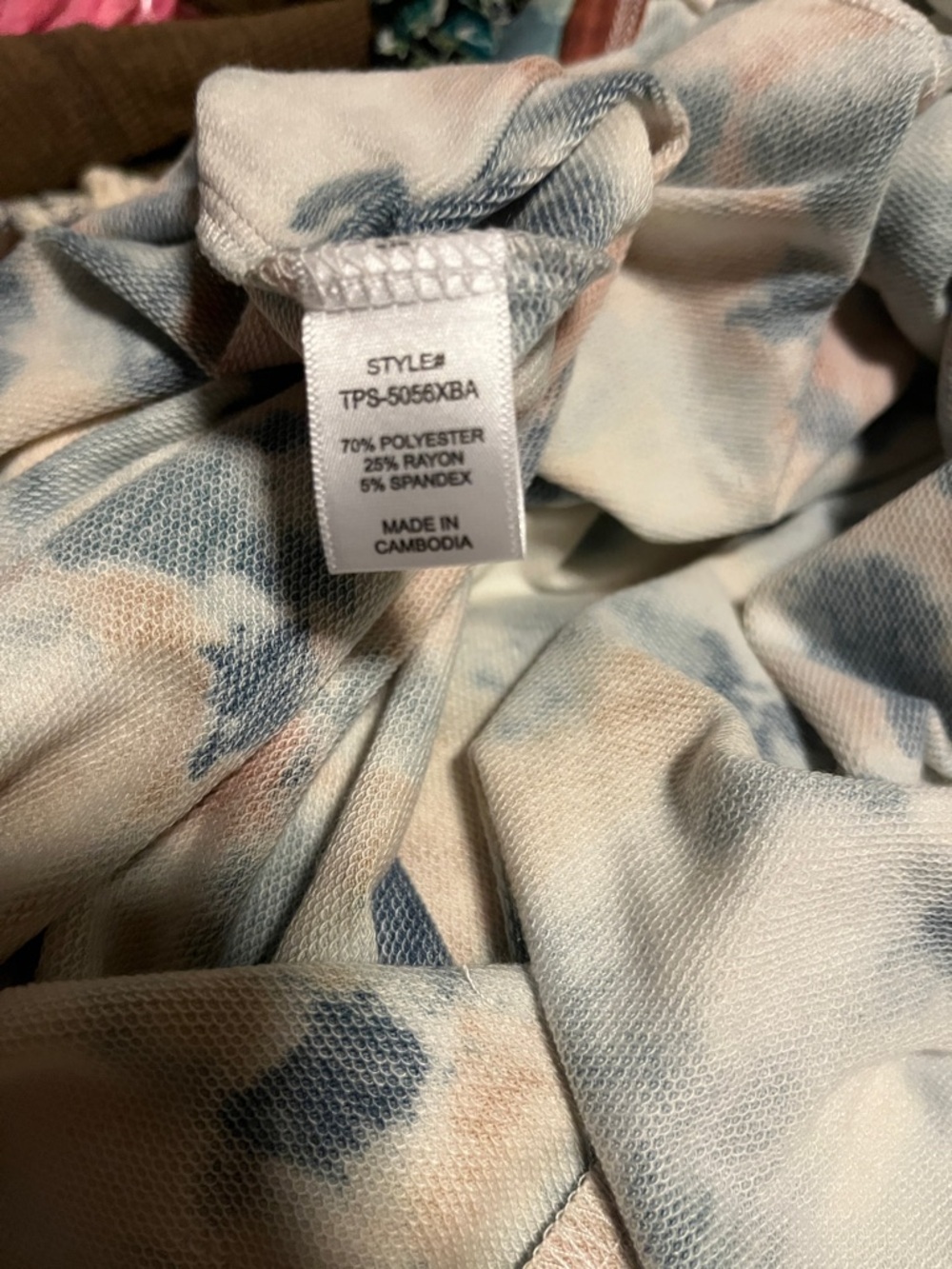 Zenana 1x Tie-Dye Maxi Slip Dress in Blue, Green and Brown - Picture 5 of 6